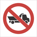 PV15 - SABS Heavy vehicles not allowed safety sign