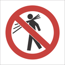 PV8 - SABS No carrying safety sign