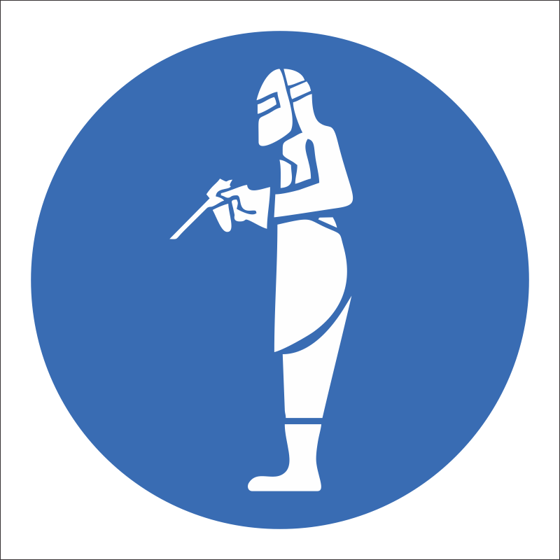 MV23 - SABS Full welding gear safety sign | Safety Signs & Equipment