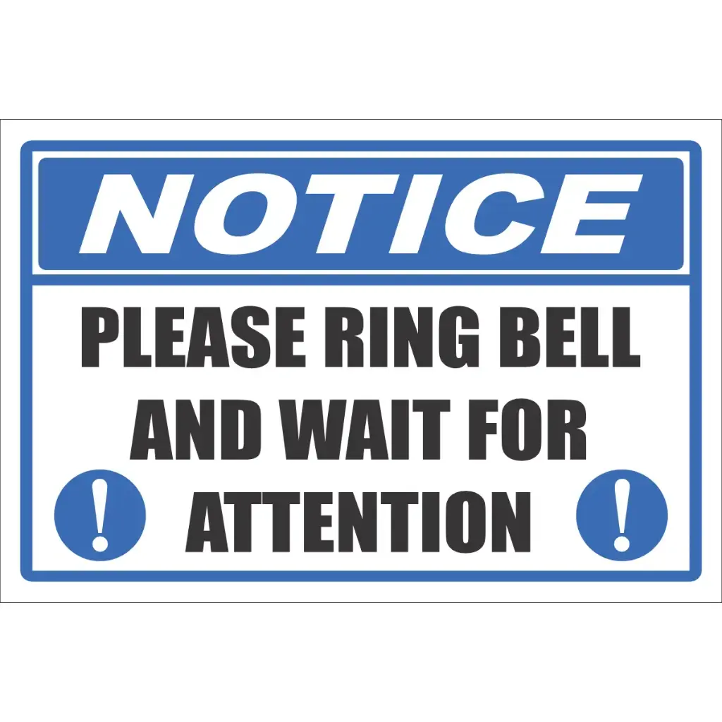 NT12 - Ring Bell Sign | Safety Signs & Equipment