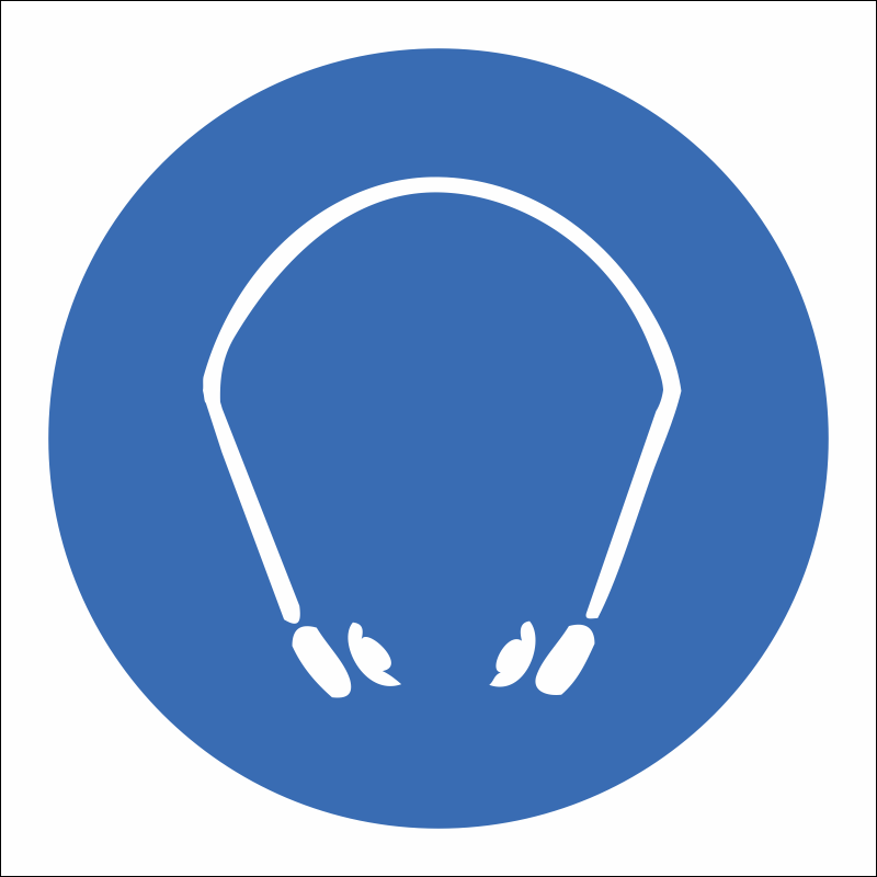 MV19 - SABS Hearing protection safety sign | Safety Signs & Equipment