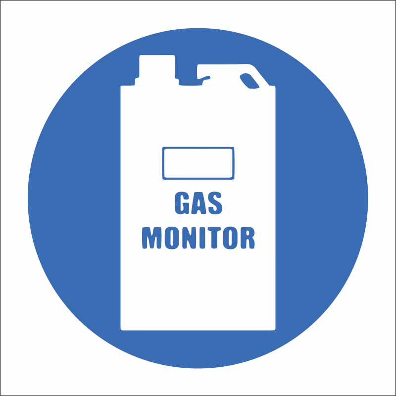 MV17 - SABS Carbon monoxide gas monitor safety sign | Safety Signs ...