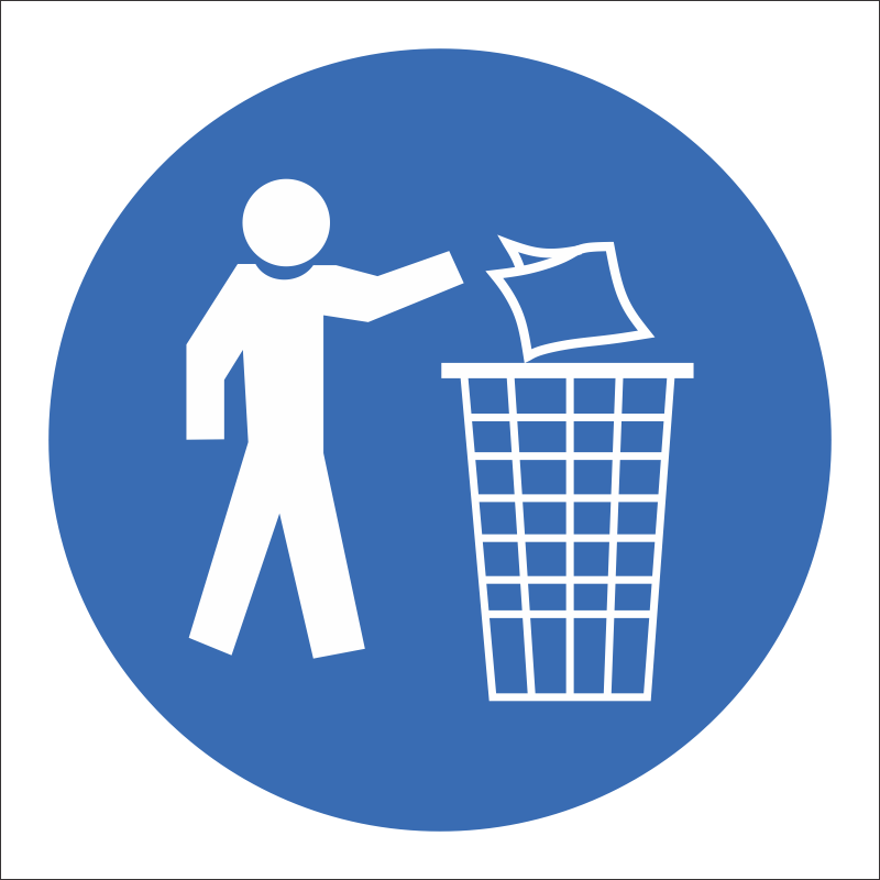 MV14 SABS Keep area clean safety sign Safety Signs & Equipment