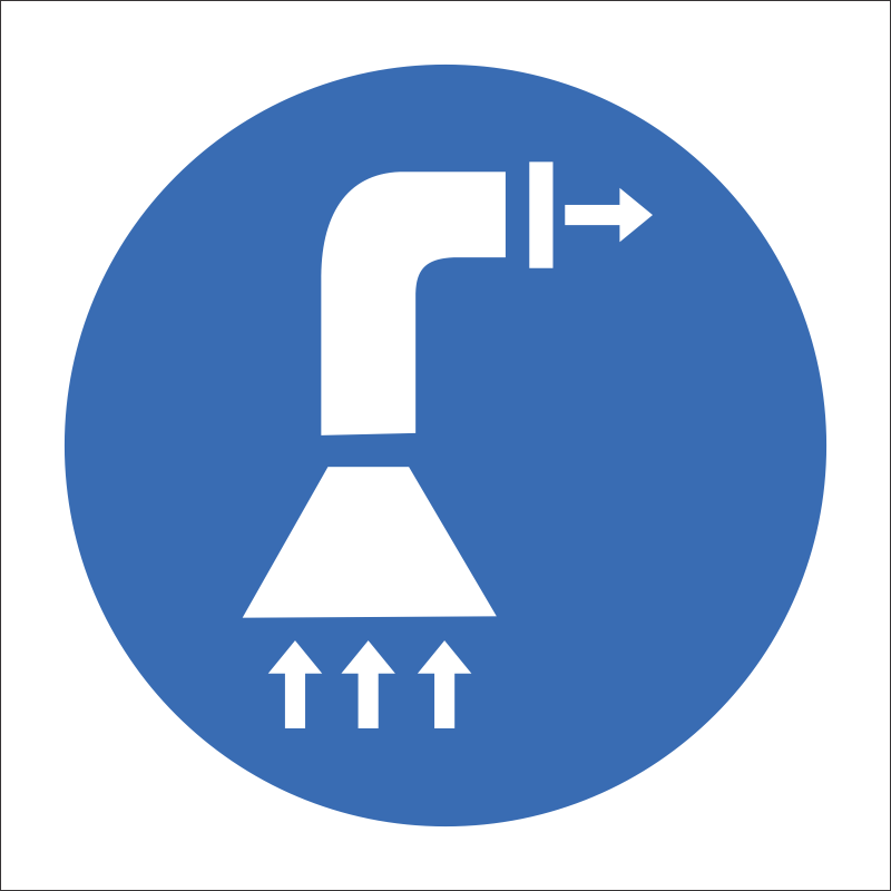 MV13 - SABS Air extraction safety sign | Safety Signs & Equipment