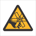 WW40 - SABS Rotating fan blades safety sign
