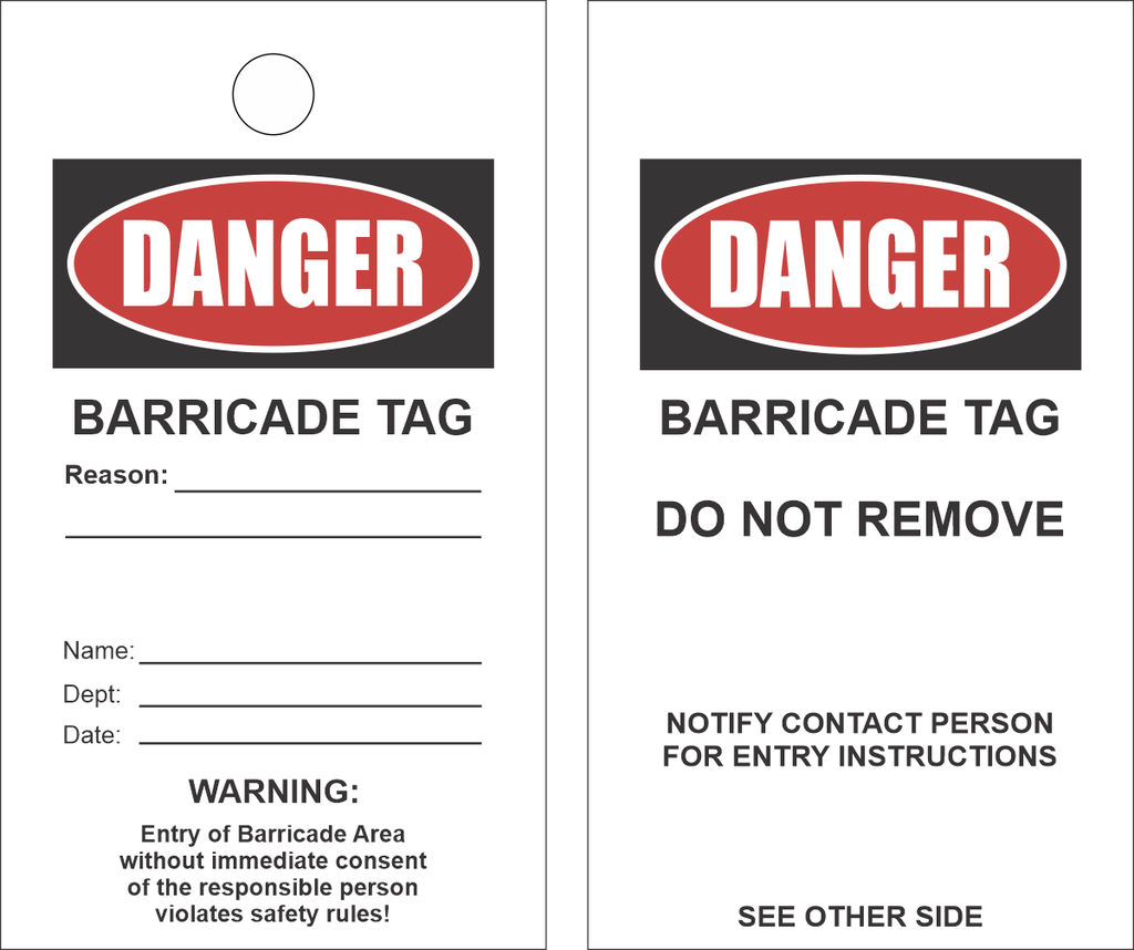 Barricade Tag - LT2