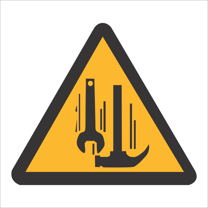 WW14 SABS Worker overhead hazard safety sign Safety Signs & Equipment