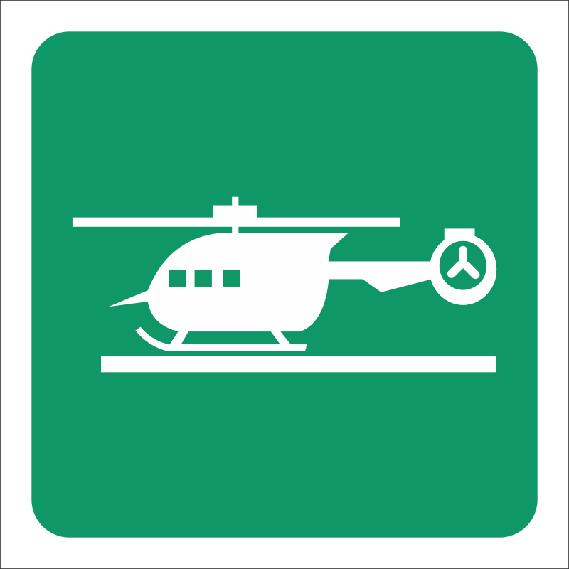 GA28 - SABS Helicopter pad safety sign | Safety Signs & Equipment