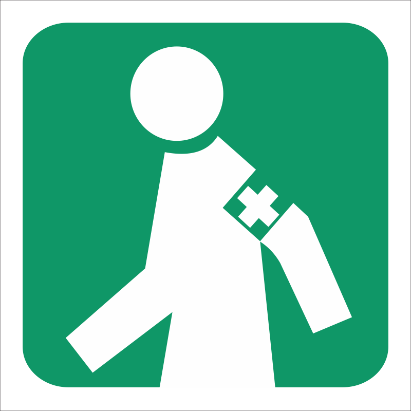 GA5 - SABS Manned first aid station safety sign | Safety Signs & Equipment