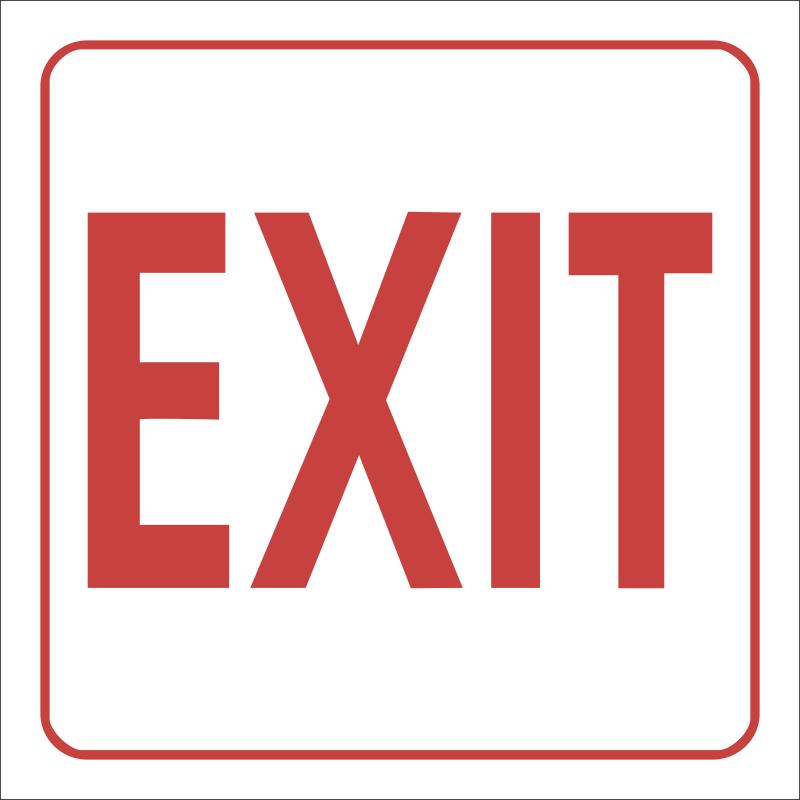FB16 SABS Exit safety sign Safety Signs & Equipment