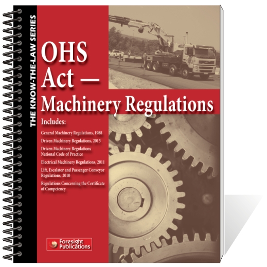 OHS Act Machinery Regulations Book Safety Signs & Equipment