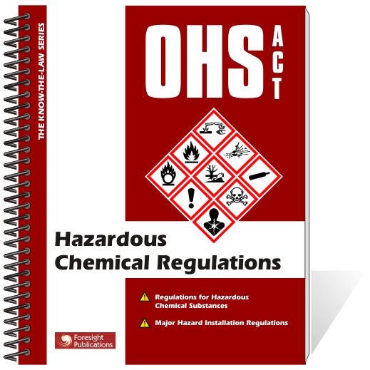 OHS Act Hazardous Chemicals Regulations Book Safety Signs & Equipment
