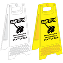 FS11 - Spill Cleanup A-Frame Floor Stand