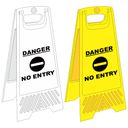 FS26 - No Entry A-Frame Floor Stand