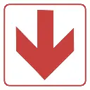 FB1 - Red Arrow - Location of Fire Fighting Equipment Safety Sign