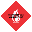 FR9 - Flammable Gas Safety Sign