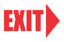 FR14 - Exit Right Safety Sign