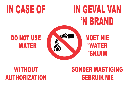 FR17 - In Case Of Fire Safety Sign