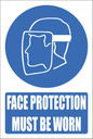 MV10E - Face Protection Explanatory Safety Sign