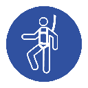MV18N - Full Body Harness Safety Sign