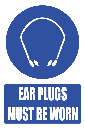 MV19E - Ear Plugs Explanatory Safety Sign