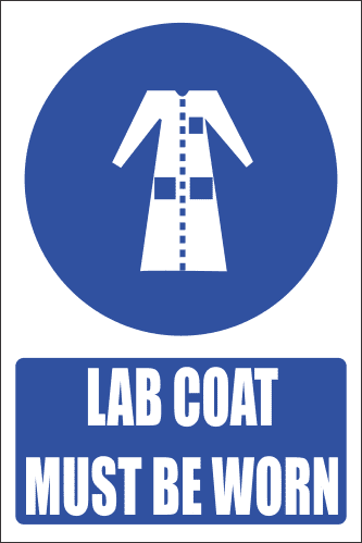 MV21E - Lab Coat Safety Sign | Safety Signs & Equipment