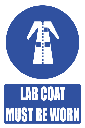 MV21E - Lab Coat Safety Sign