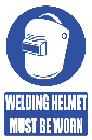 MA1E - Welding Helmet Explanatory Safety Sign