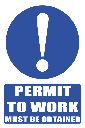MA5 - Permit to Work Safety Sign