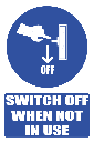 MA8E - Switch Machine Off Explanatory Safety Sign