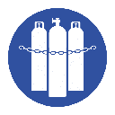 MA16 - Chained Cylinders Safety Sign