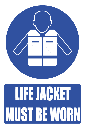MA25E - Life Jacket Explanatory Safety Sign