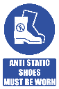 MA27E - Anti Static Shoes Safety Sign