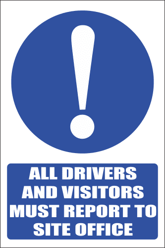 MA31 - Drivers And Visitors Safety Sign | Safety Signs & Equipment