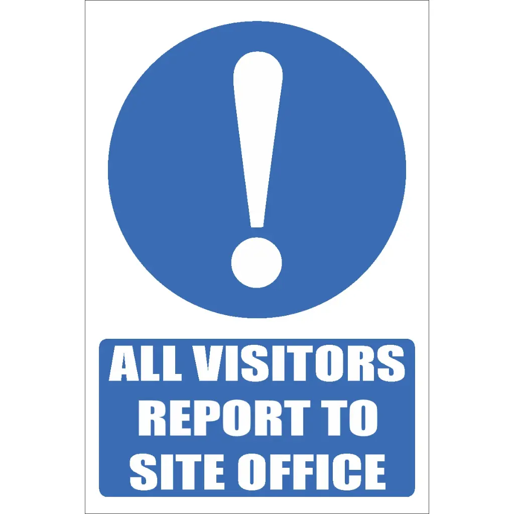 MA32 - All Visitors Safety Sign | Safety Signs & Equipment