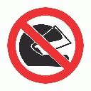PV18 - No Helmets Safety Sign