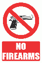 PV19EN - No Firearms Explanatory Safety Sign