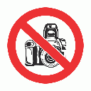 PV21N - No Cameras Safety Sign