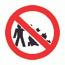PV23 - No Littering Safety Sign