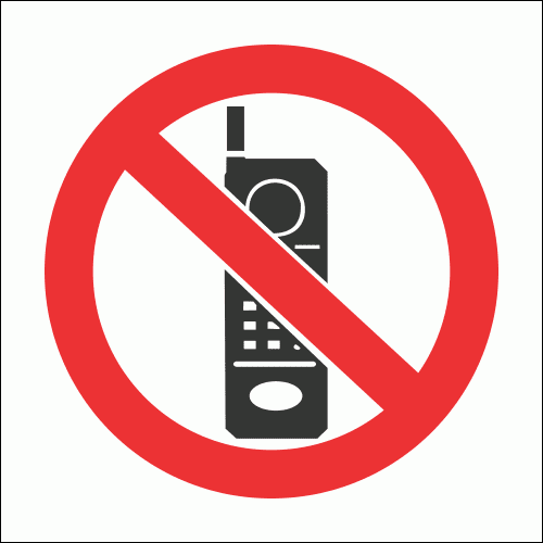 PV27 - No Cellphones Safety Sign | Safety Signs & Equipment