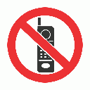 PV27 - No Cellphones Safety Sign