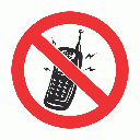 PV27N - No Cellphones Safety Sign