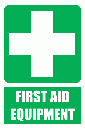 GA1E - First Aid Equipment Explanatory Sign