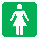 GA10 - Ladies Toilet Sign
