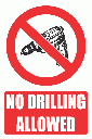 PV32EN - No Drilling Explanatory Safety Sign