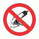 PV33N - No Grinding Safety Sign