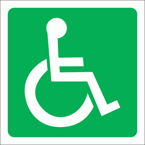 GA22 - Wheel Chair Sign | Safety Signs & Equipment