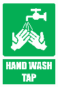 GA27E - Tap For Washing Hands Explanatory Sign