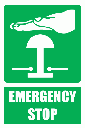 GA29E - Emergency Stop Explanatory Sign