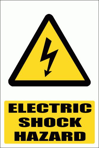 WW7E - Electric Shock Hazard Explanatory Safety Sign | Safety Signs ...